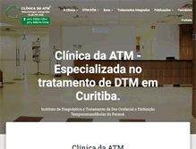 Tablet Screenshot of clinicadaatm.com.br